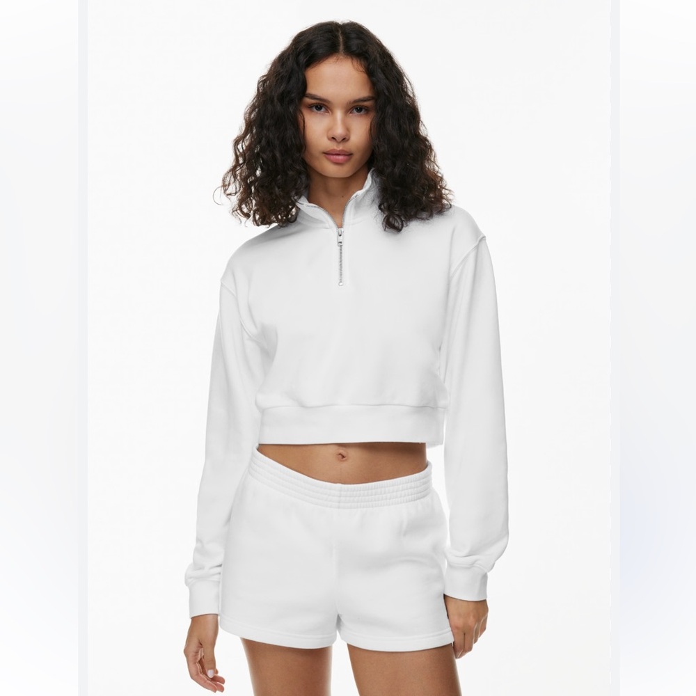 TNA Aritzia Cozy Fleece Perfect 1/4 Zip Sweatshirt! Size XS